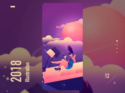 VR·Gradual illustration illustration ui