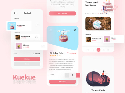 Cake Shop - Mobile App cake ecommerce mobile ui mobiledesign ui uiux uxdesign