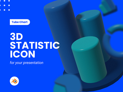 3D Statistic Icon for your presentation / Business Product / Tub 3d 3dicon chart diagram icon icons statistic tubechart