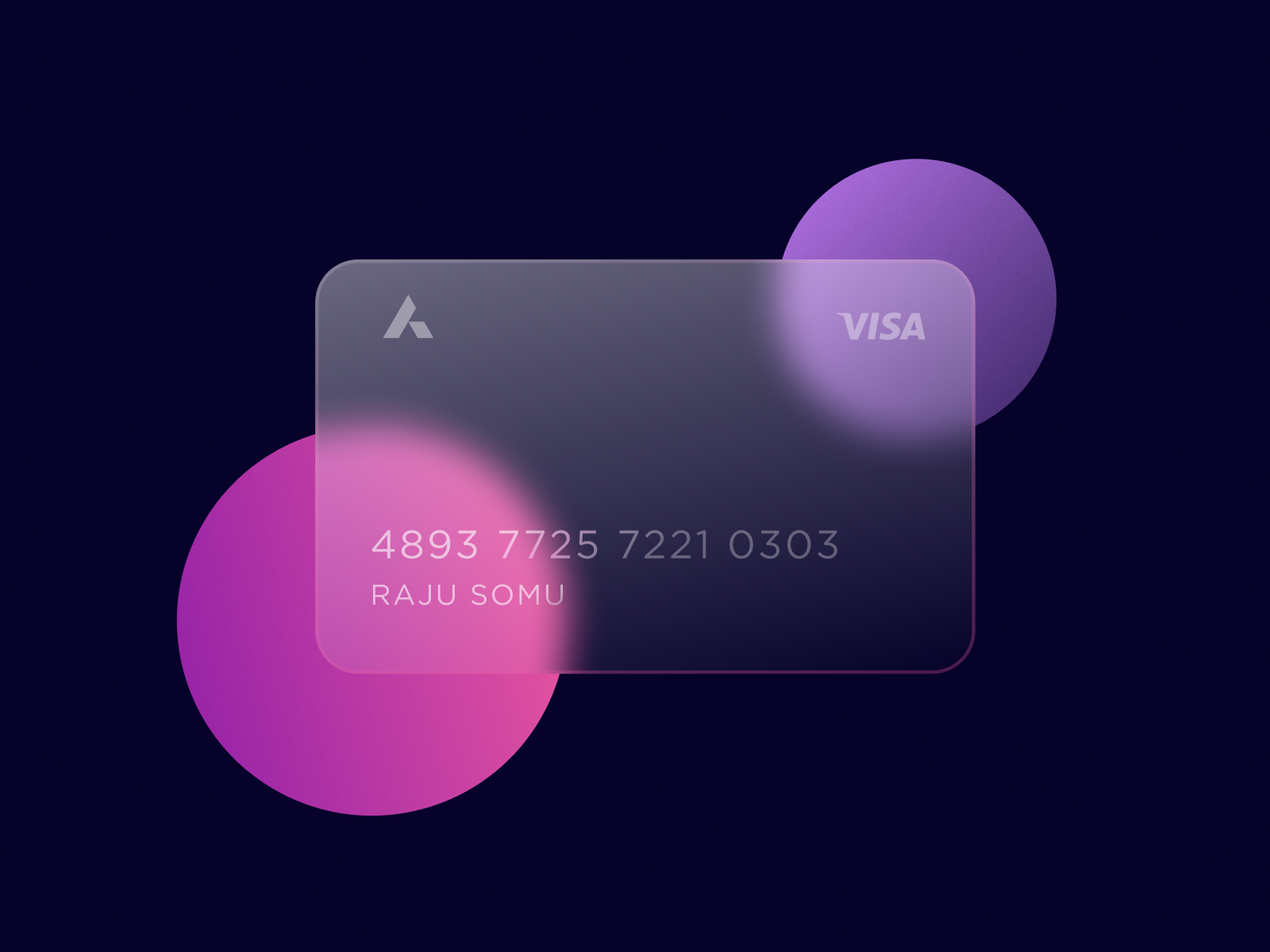 Glass Card - Rebound by Raju Somu for Fidisys on Dribbble