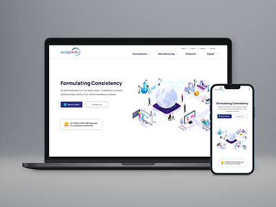 Responsive Landing Page Design of a Pharmaceutical Company