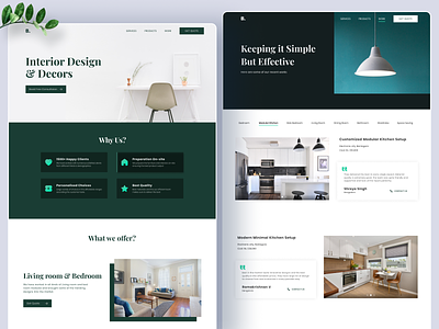 Interior Design Studio Website branding figma interiordesign minimal modern studio uidesign uxdesign