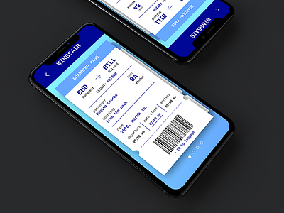 Boarding Pass design - UI challenge boarding pass ios mobile app mockup ui ui challange user interface ux ux design agency