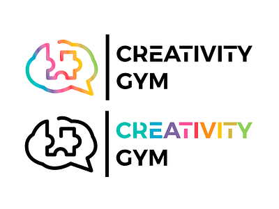 Creativity Gym Logo Proposal app design icon illustration logo typography vector