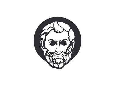 Greek Icon badge black character design flat icon illustration simple vector