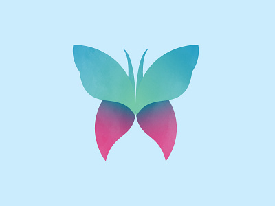 Butterfly animal butterfly design icon illustration simple vector