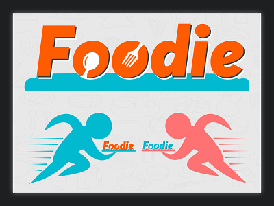Foodie Logo app illustration logo logodesign