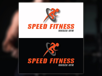 Speed Fitness Gym Logo fonts graphic logo graphicdesign gym logo logodesign logos