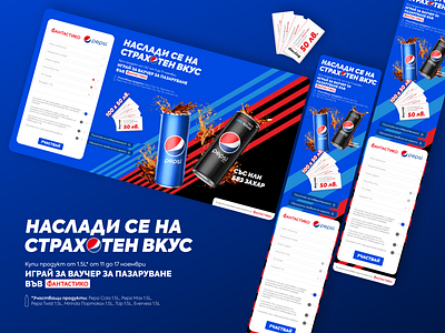 Promotional Landing Page [Pepsi & Fantastico] design figma landing page pepsi promo webdesign website