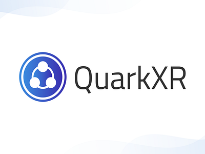 QuarkXR Logo ar augmented reality logo logo design mixed reality quarkxr virtual reality vr xr