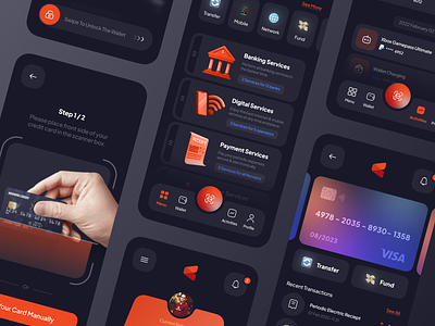 Financial Mobile App - Dark Mode🌙