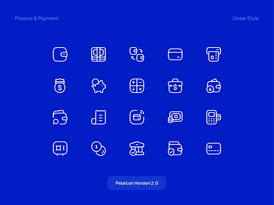 Finance & Payment Icons - Pelaicon v2.0 3d icon finance finance icon icon icon design icon pack icon set icondesign iconography iconpack icons iconset line art line icon minimalist payment payment icon pelaicon ui ux