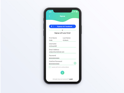 Daily UI #001 - Signup adobexd appdesign mobiledesign signup uidesign uiux uxdesign webdesign