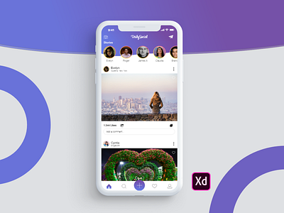 Stories for social networking app