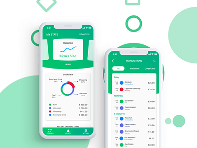 Personal Finance app ( Iphone X )