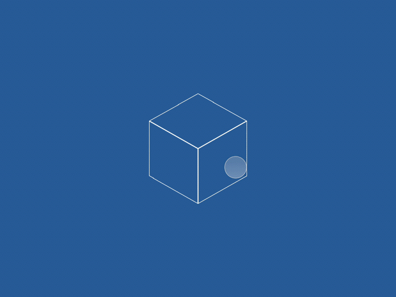 Cube with drivers animation principle