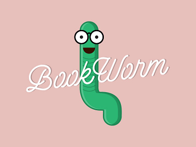 Bookworm | #ThirtyLogos Day 14 bookworm logo thirty logos thirtylogos worm