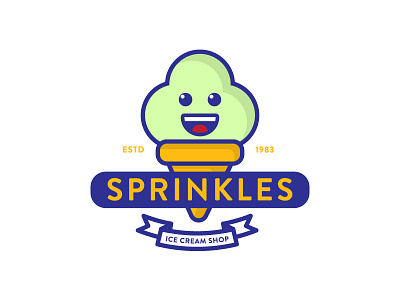Sprinkles | Thirty Logos Day 21 ice cream ice cream cone sprinkles thirty logos thirtylogos