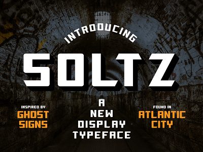 Soltz Typeface display font type typedesign typeface typography