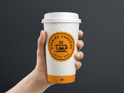 Morning Sunshine Coffee Logo featuring Porterhaus coffee font logo typeface