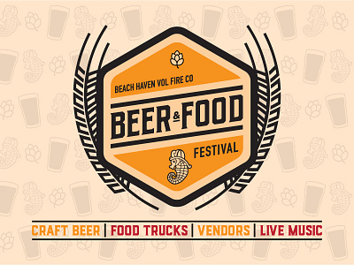 Beer & Food Festival Logo beer beerfest event logo