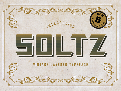 Soltz Layered Typeface Update font gradient layered shadow type typeface typography