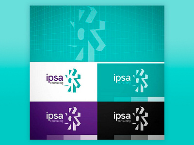 Ipsa Consulting (2016) 3d brand branding logo market typography vector