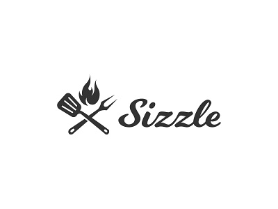 sizzle dailylogochallenge fire grill logo