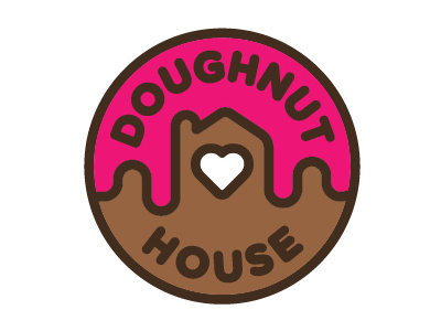 Doughnut House Logo bakery coffee donut doughnut house icing logo