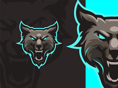 WOLF ESPORTS LOGO branding esport gaming logo wolf