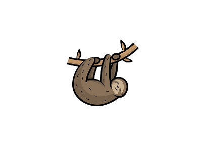 Sloth ai animation artwork brandidentity branding design graphicdesign icon illustraion illustration logo mascot sloth tshirt ui vector