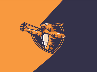 Slingshot Tiger ai brandidentity branding catapult design esport esports graphicdesign illustration logo mascot slingshot tiger vector