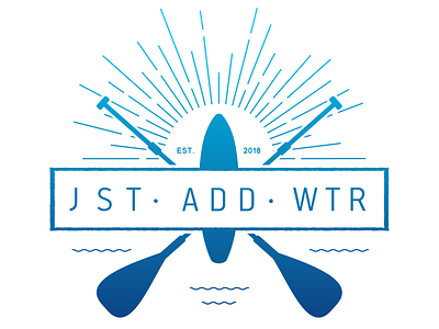 Just Add Water - Retro Camp Logo illustration logo retro water