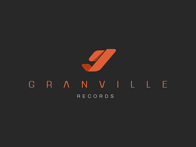 Granville Records Logo branding design illustration logo vector