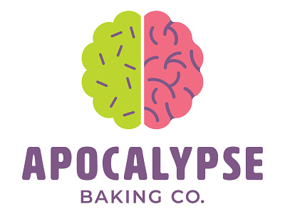 Apocalypse Baking bakery cookies apocalypse logo brains