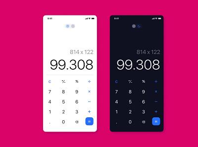 Calculator 004 app app design calculator challenge dailyui design illustration iphone number ui ux