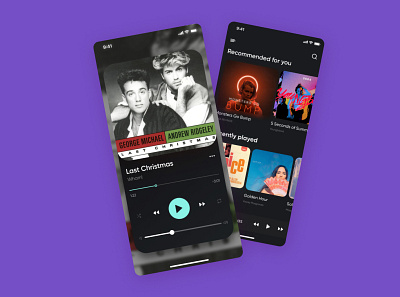 Music Player app app design dailyui design illustration iphone music player ui ux