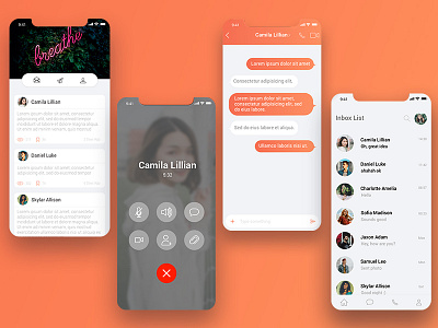 CheckChat - Mobile Messenger App UI design chat