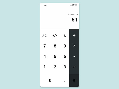 Calculator app app design calculator daily dailyui design iphone ui ux