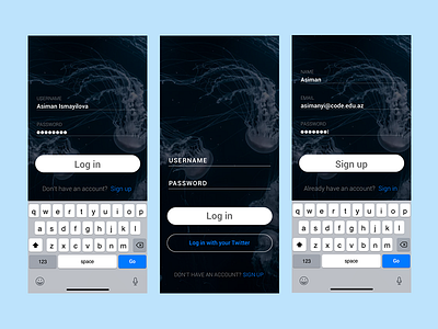 Sign Up app app design dailyui design iphone mobile ui ux
