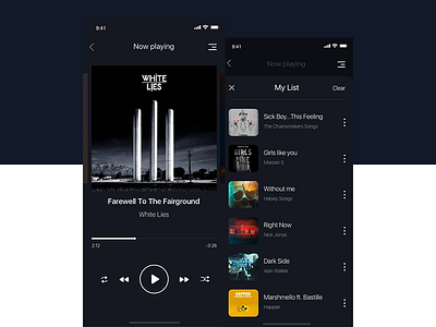 Music Player app app design dailyui design iphone music music app player ui ux