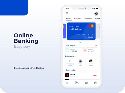 Online Banking app app design design easy iphone pay payment ui ux