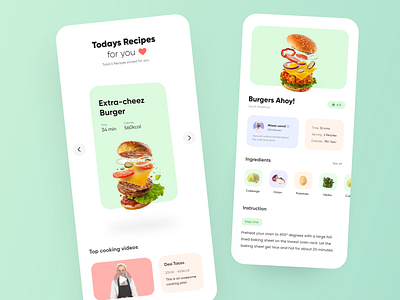 Recipes App UIUX Design