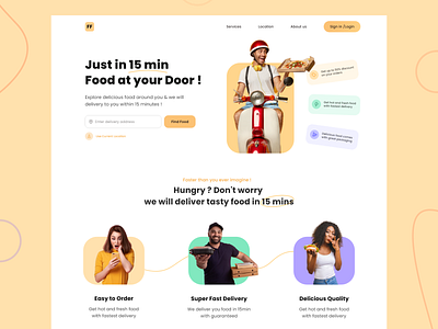 Food Delivery Website design food delivery food delivery website food ebsite food uiux minimal ui uidesign uiux design ux webdesign website design webuiux