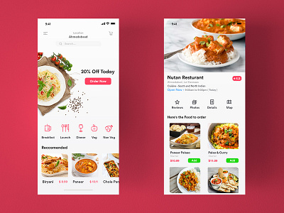 Fooder A Food ordering app app appinterferance branding design flat illustrator ios lettering logo minimal typography ui uidesign ux