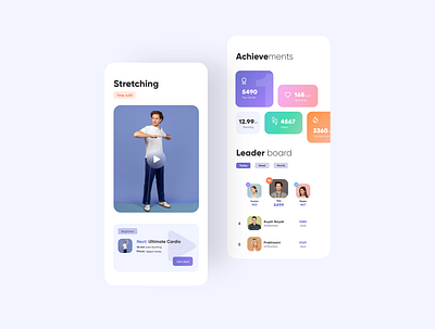 Fitness App Design adobe xd app appinterferance clean design dribbble fitness fitness app interaction design interface ios minimal mobile typography ui uidesign uiux uiuxdesign uiuxdesigner ux