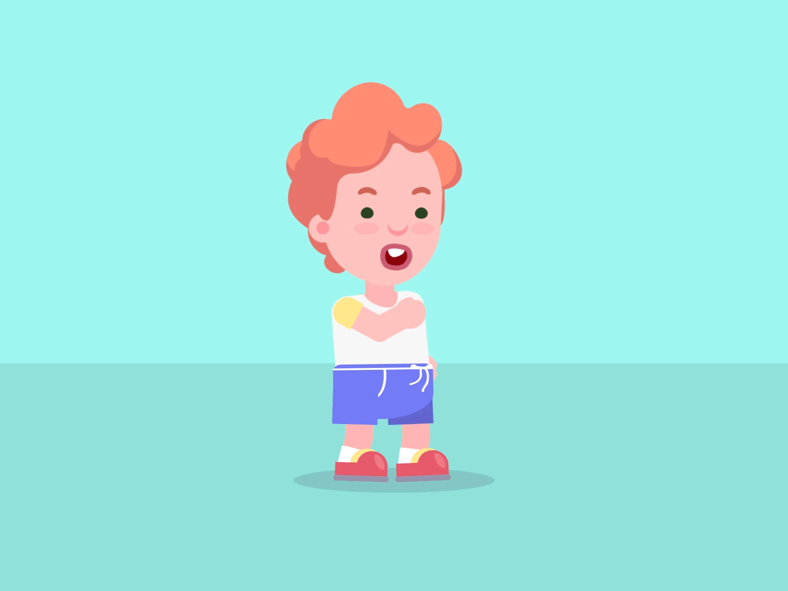 Baby Boy after effects animation cartoon cell shading character dance fun motion design personal project rigging