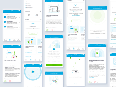 UI design in Smart WiFi App blue design illustration test ui