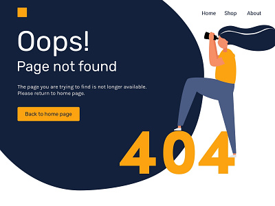 404 page 008 404 404 error 404 error page 404 page colors dailyui desktop illustration sketch ui webdesign