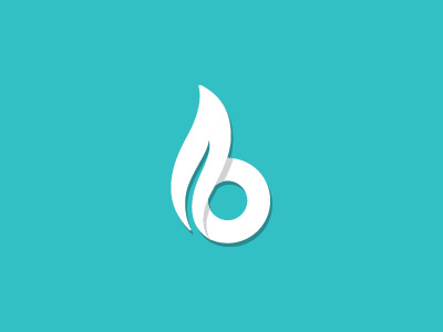 Letter B b logo brand flat logo green icon identity letter logo logo simple symbol template vector